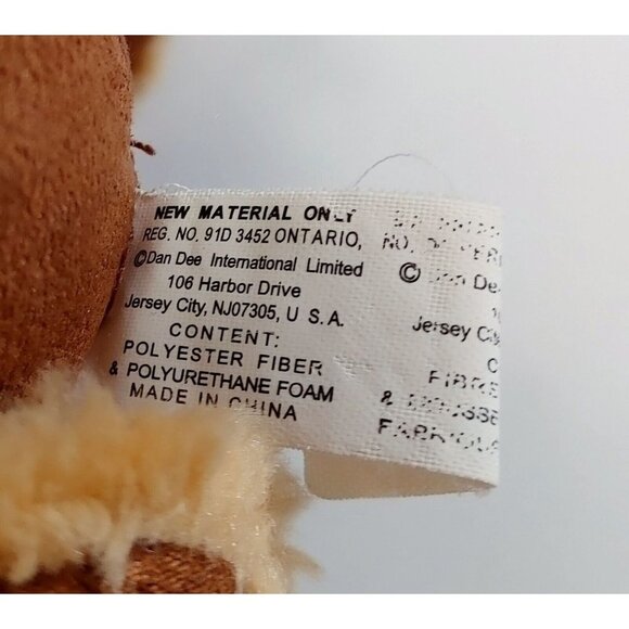 Laurell's Attic Dan Dee Plush Collector's Choice Brown Suede Teddy Bear 11" - Picture 5 of 5